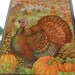 Vintage Wall Hanging Plaque Thanksgiving Turkey Beveled Wood Retro 1970s
