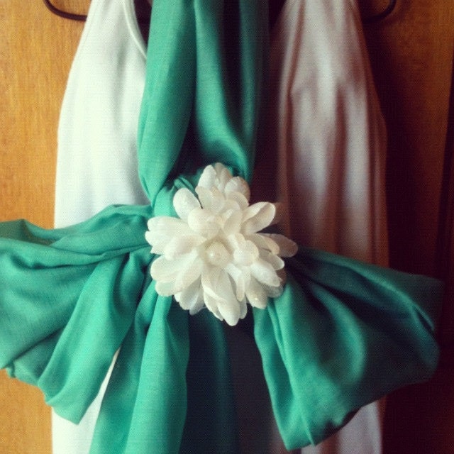 Scarf, Womens, Teal, Cotton, Wrap, Shawl- Creative Flow
