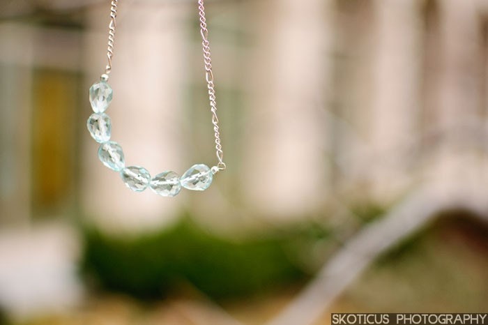 Necklace, Something Blue and AquaMarine