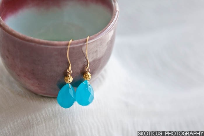 India Blue Earrings