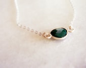 Terra Green Onyx and Sterling Silver Necklace