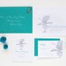 Laguna Wedding Invitation Sample - Palm Tree Beach Destination Invitations - Flat Print or Letterpress Wedding Invitations