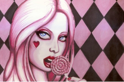 Pink Lolita Lollipop 8x12 photo print