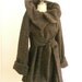 Maria Severyna Gray Knitted Wool Lined Coat