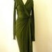 Special Order for Paula - MARIA SEVERYNA Hunter Green Wrap dress