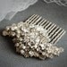 TALISHA, Vintage Style Bridal Hair Comb, Freshwater Pearl and Rhinestone Wedding Hair Comb, Wedding Hair Accessories, Bridal Hair Piece