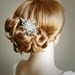 ZEPHRINE, Wedding Hair Comb, Vintage Inspired Rhinestone and Pearl Bridal Hair Comb, Wedding Bridal Hair Accessories, Old Hollywood Style