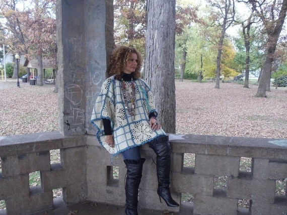 Wool,Crochet,Upcycled,Eco Friendly,Oversize,One Size Sweater, OOAK ,Sale Was 75.00