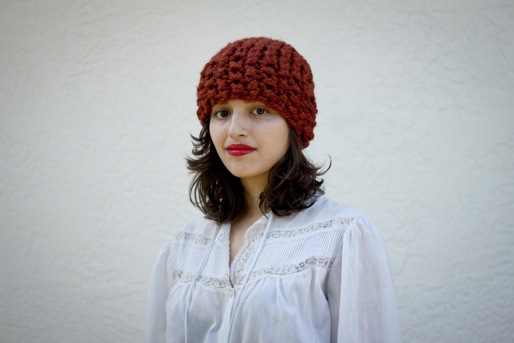 The Classic Toque Hand Knit in Spice Wool Blend - MADE TO ORDER
