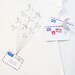 Airmail Origami Tshirt, Women in Natural, Organic Cotton Tee