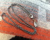 DANA  water name tag fine chain sterling and 18k