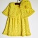 Knitted Baby Dress with Bolero Jacket and Hat - Yellow, 6 - 12 months