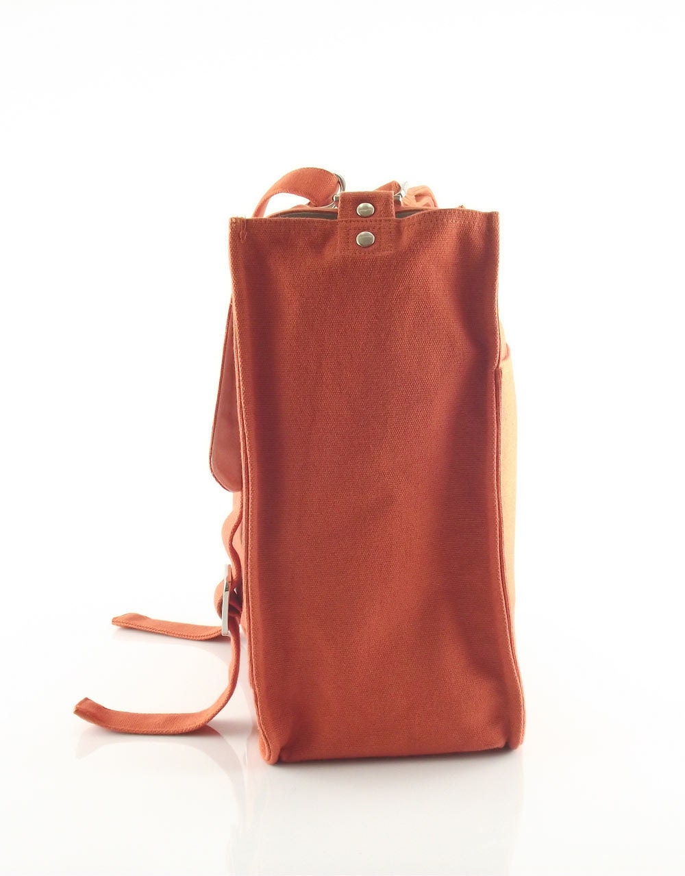 Canvas messenger bag / 14 oz. orange canvas / shoulder bag / Messenger bag / Kormargeaux