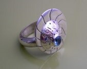 Sterling Silver and Topaz Ring