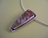 Sterling, 14k gold, and Agate Necklace