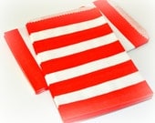 24 Sweet Shop Red Striped Paper Bags Il_170x135
