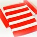 24 Sweet Shop Red Striped Paper Bags