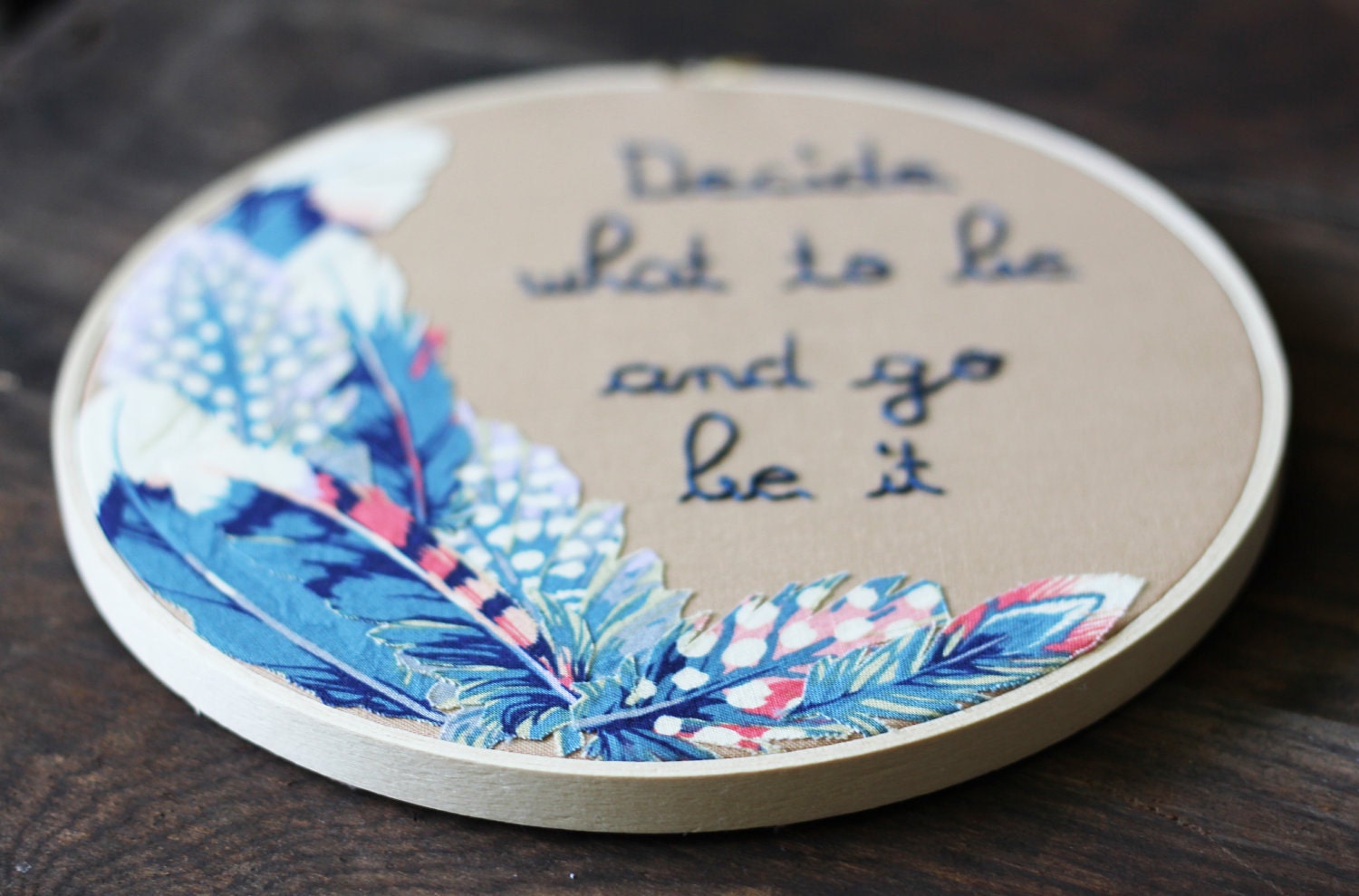 Avett Brothers Decide What To Be And Go Be It Hand Embroidery