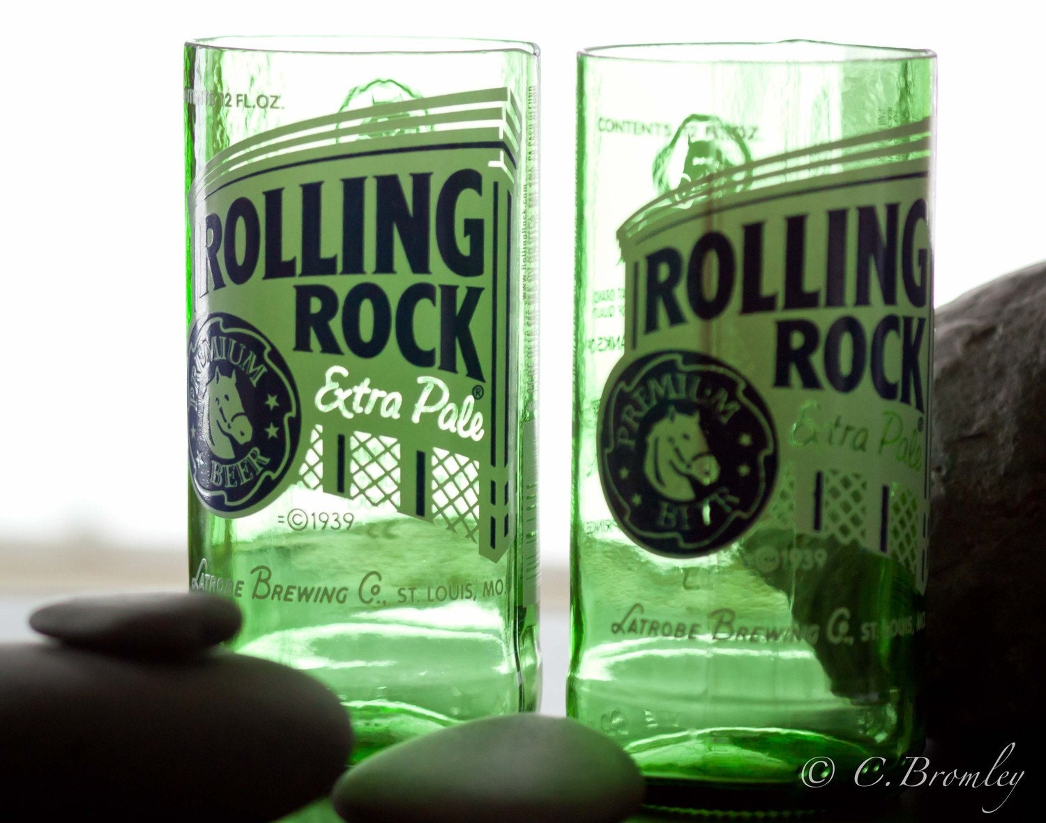 Gift Set: Rolling Rock Tumblers & Guitar Slide