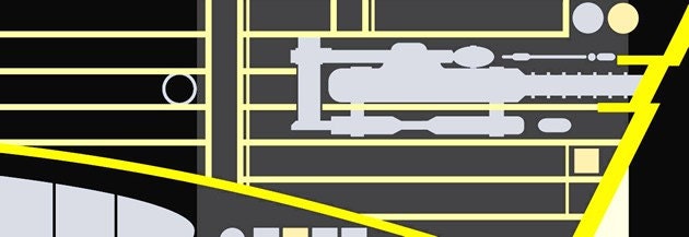 USS Enterprise 1701-D Star Trek LCARS Display 64x24 Print Large