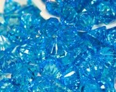 10 Tiny Crystal Diamond Drop Acrylic Chandelier Gems  NEW BLUE1