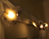 Felt Star Twinkle Lights (Antique White and Soft Gray)