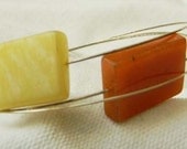 Vintage Wire Agate Stone Bangle Bracelet