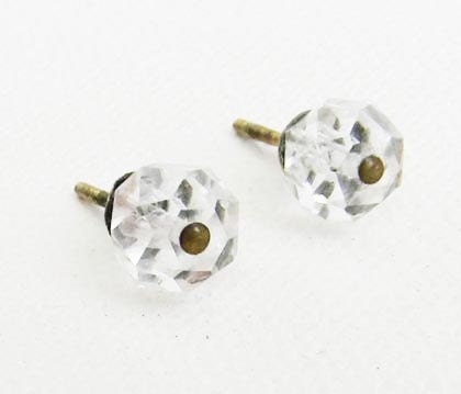 Antique Victorian Crystal Earrings 1800s Rare