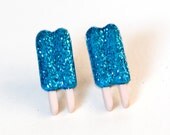 Blue Popsicle Earrings