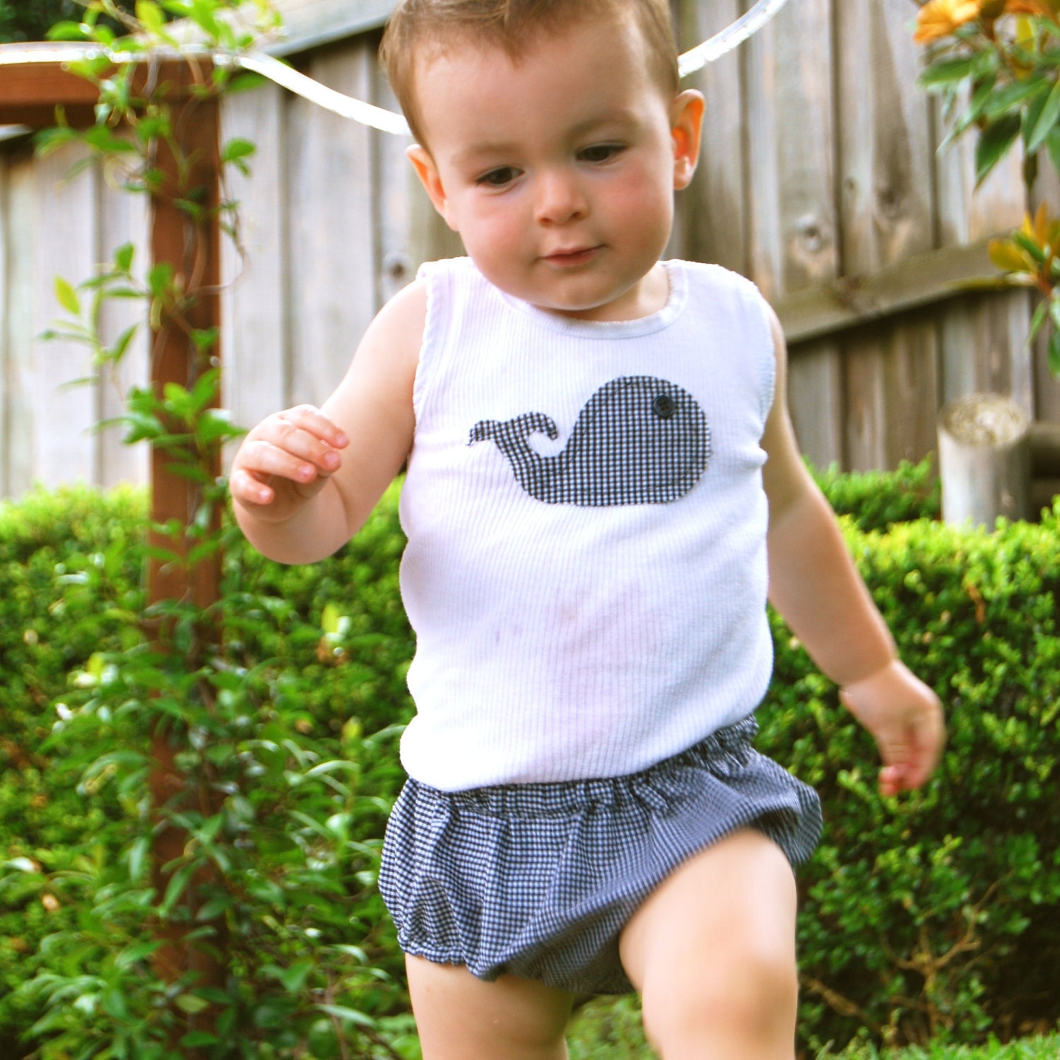 baby boy whale diaper covers and singlet