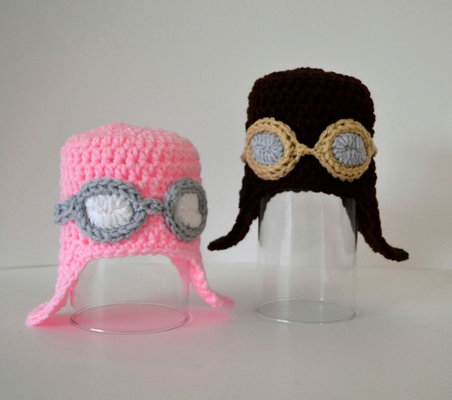 Pilot's Cap with Goggles or Bomber Hat - Custom Order