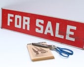 Red for sale sign