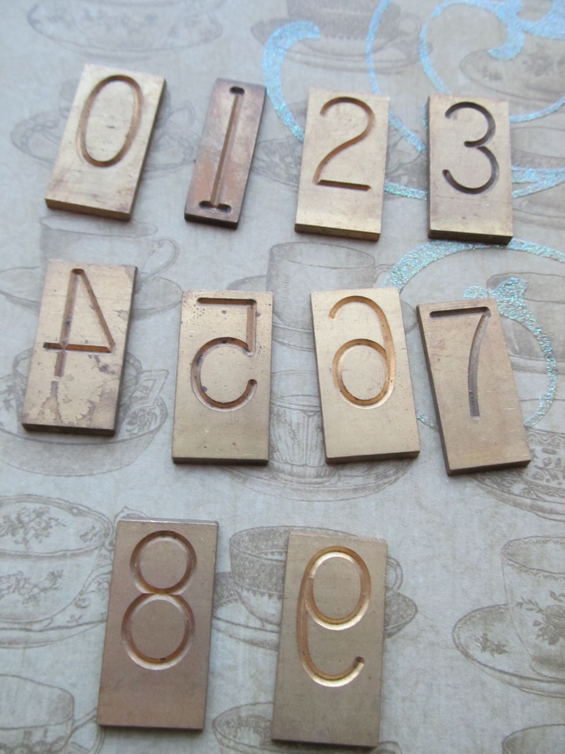 Vintage Brass Number Plates by CaityAshBadashery on Etsy
