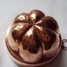 Vintage French Tiny Hand Beaten Copper Cake Jelly Jello Mold Mould Gateau Kitchenalia