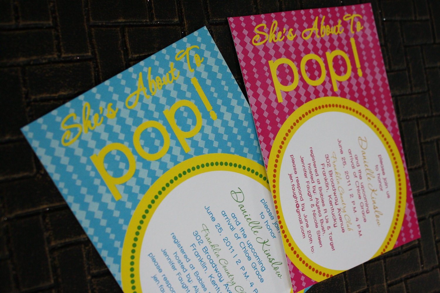 She's About to Pop Baby Shower Invitation