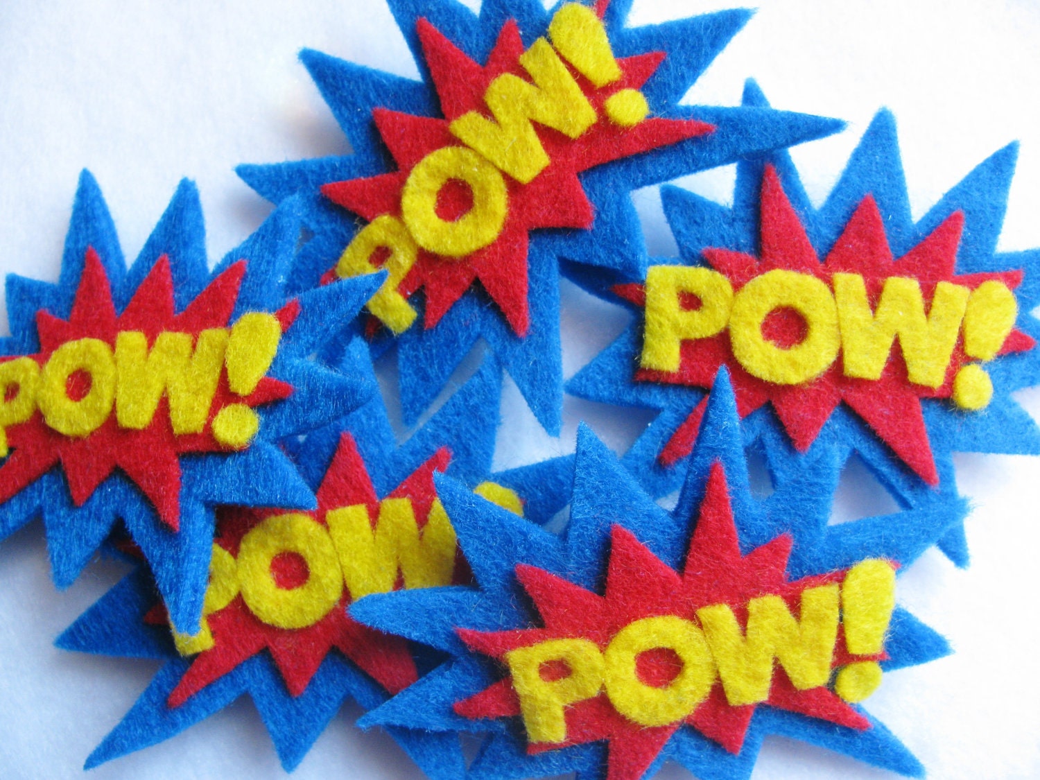 POW Superhero Felt Hairclip