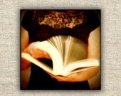 Book Photography in Black and Gold Tones TTv Style Fine Art Print