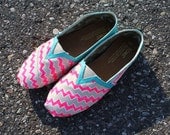 Custom painted Chevron Toms