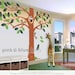 Wall Decals, Giant tree Decal, Giant tree with small animals,  Nursery Kids Wall Vinyl Decal