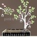 Birds & Bird Houses Tree  Wall Decal ,  Nursery Kids Removable Wall Decal, Bird House Decal