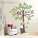 Owls and Swirly Tree Decal, Swirly Tree Nursery Wall Decal, Stickers
