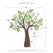 Wall decal, Alphabet tree and Birds - Nursery Kids Removable Wall Vinyl Decal