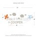 Custom Baby Name Decal, Flying Airplane and Helicopter - Nursery Wall Decal Sticker