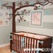 Baby Nursery Kids Wall decor : Big Giant Swirly Tree with birds - Nursery Baby Kids Wall Decal