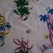 50's Polished Cotton Fabric With Flowers and Butterflies 3 Yards