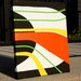 Minimalist Abstract Art - Urban, Modern, 8x10, Unique, Hand Painted, Red, Yellow, Green, White, Black