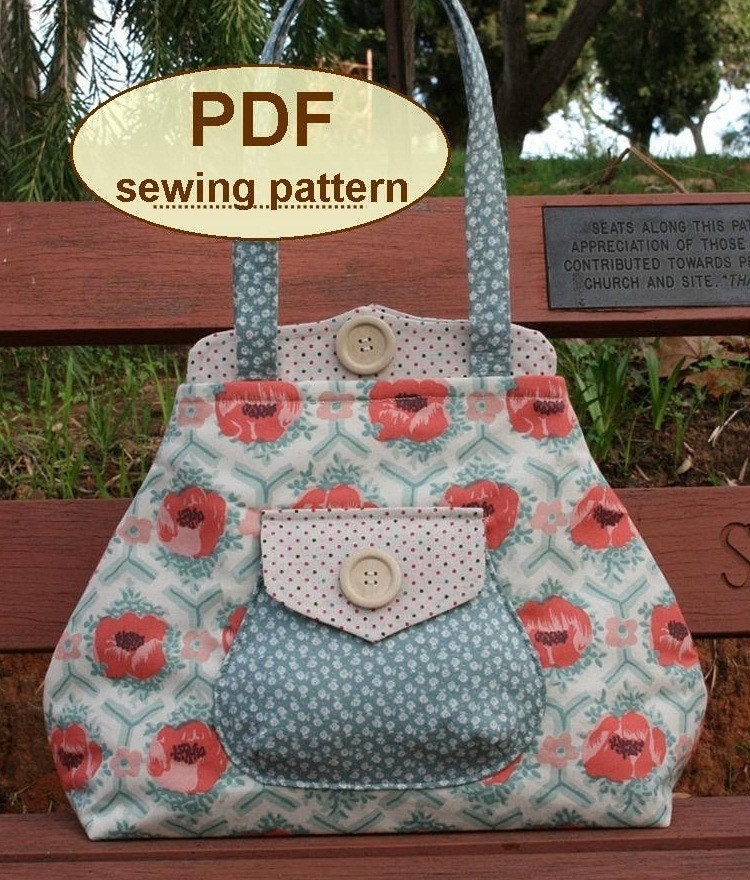 Sewing pattern to make the Premium Bond Bag - PDF sewing INSTANT DOWNLOAD