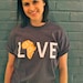 LOVE Africa T-shirt: Medium Orange