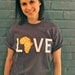 LOVE Africa T-shirt: Large Orange