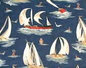 Quilting Fabric  Cotton  Sailing  by Timeless Treasures